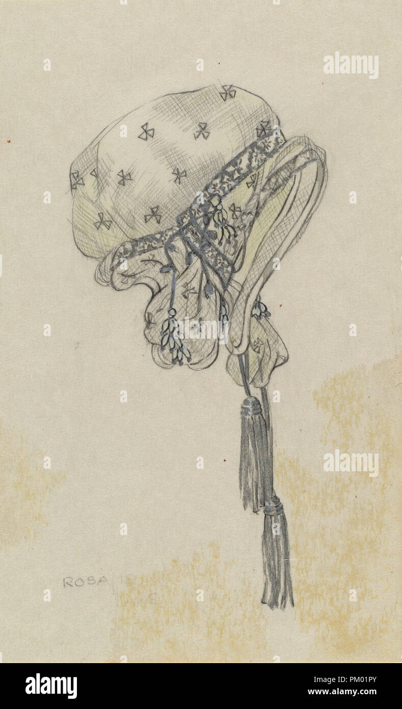 Cap. Stand: 1935/1942. Abmessungen: insgesamt: 13 x 0,8 cm (5 1/8 x 5/16 in.). Medium: Graphit, Aquarell, und silber Farbe auf Pappe. Museum: Nationalgalerie, Washington DC. Autor: Rosalia Lane. Stockfoto