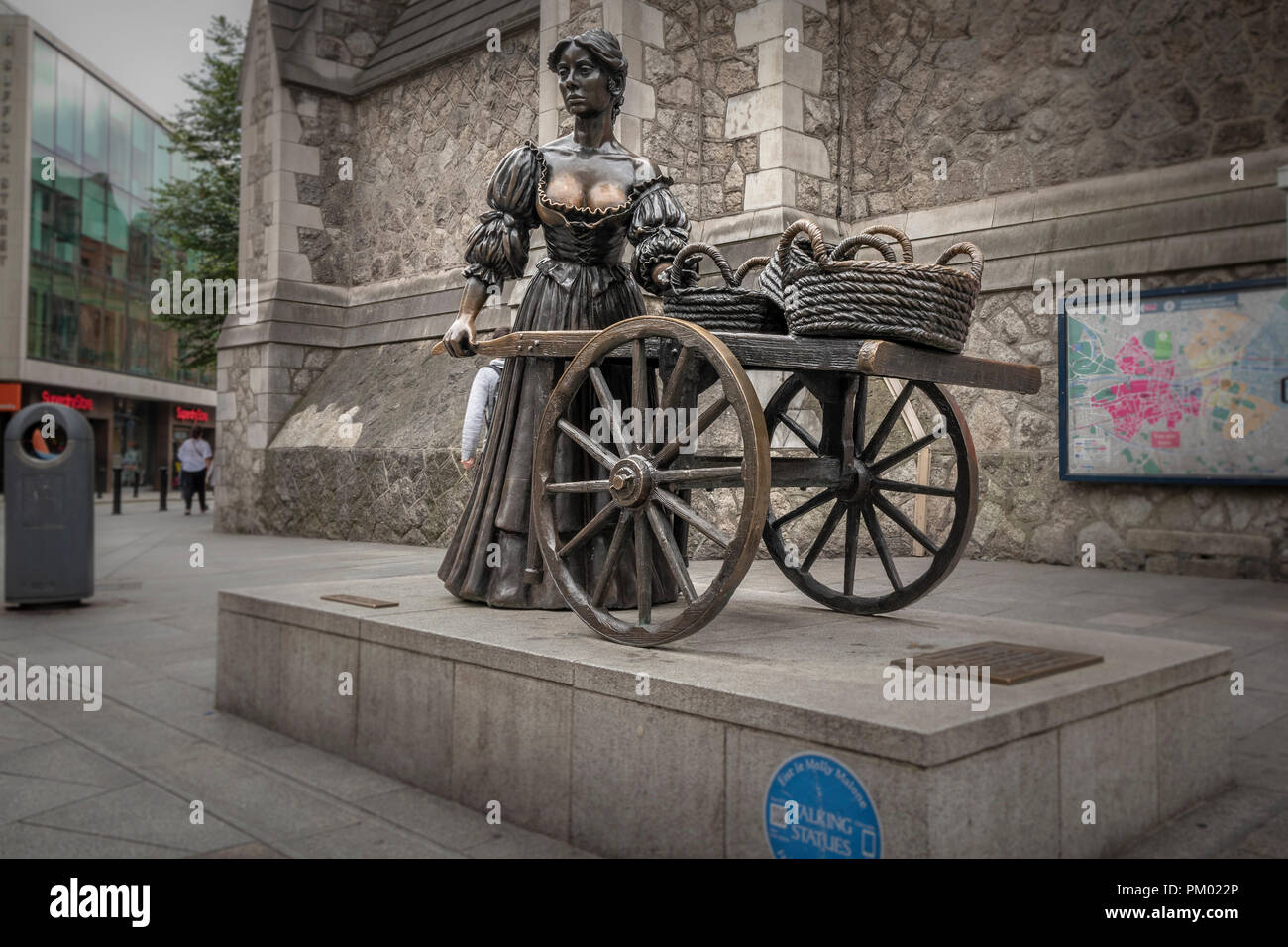 Molly Malone Statue, Suffolk Street, Dublin, Irland, Europa. Stockfoto