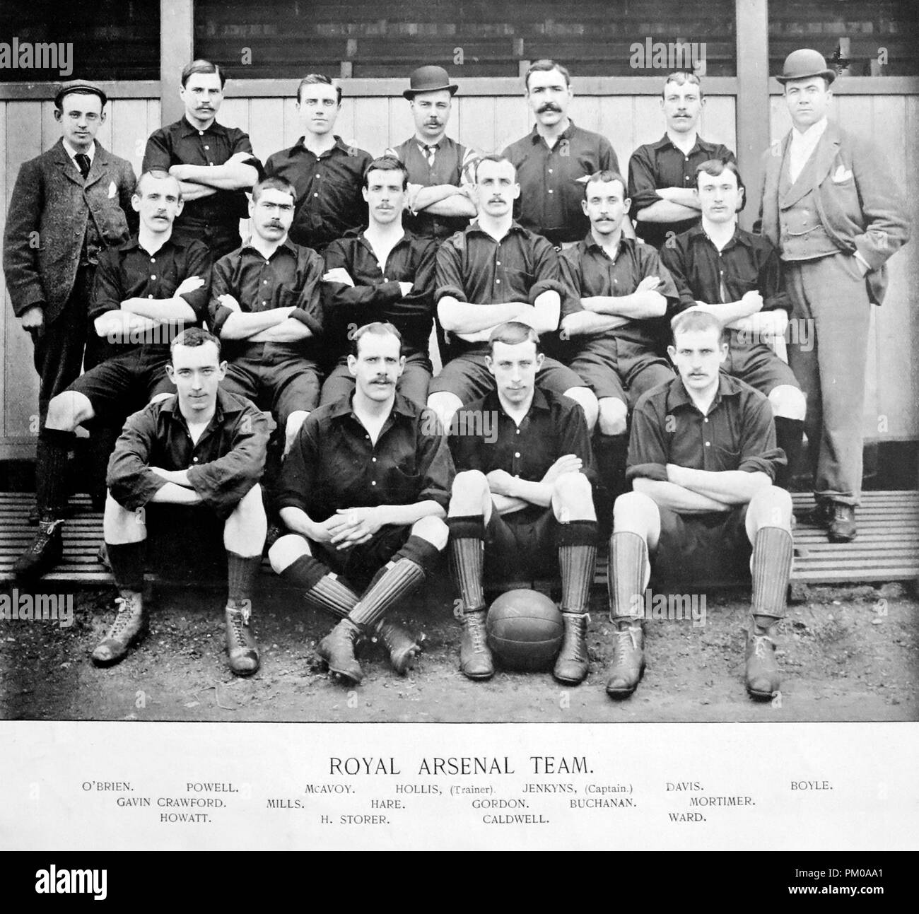 Royal Arsenal Team, 1890 s Stockfoto