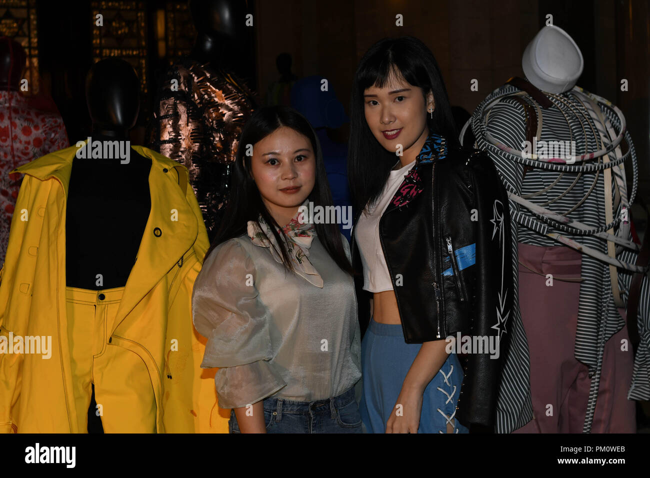 London, Großbritannien. 15. September 2018. Warintira Suwanvanichkul besuchen Fashion Scout - SS 19 - London Fashion Week - Tag 2, London, UK. 15. September 2018. Bild Capital/Alamy leben Nachrichten Stockfoto