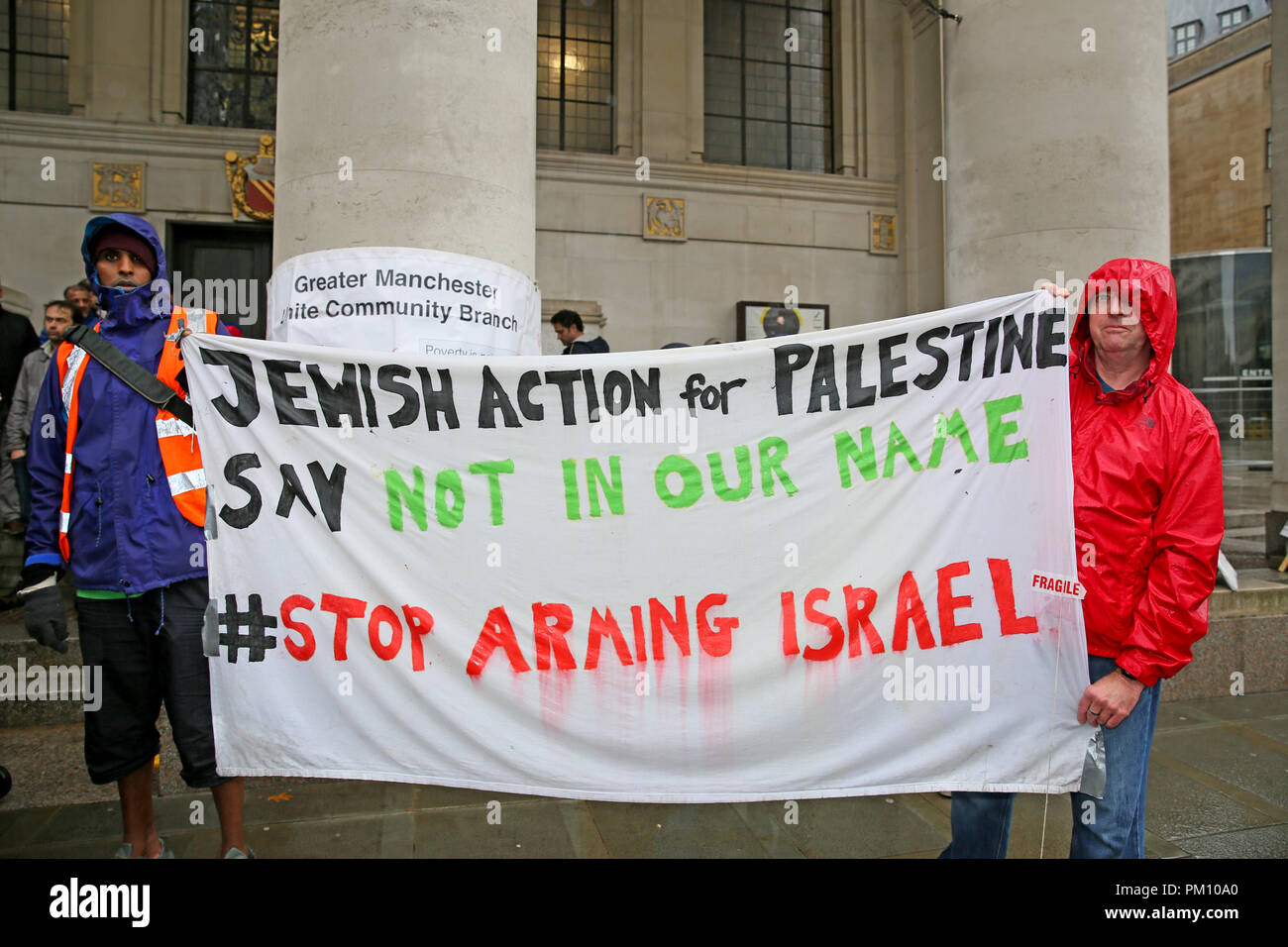 Manchester, Großbritannien. 16 Sep, 2018. Freie Rede über Palästina und Nein zu Antisemitismus Rallye in Manchester, 16. September 2018 (C) Barbara Cook/Alamy Live News Credit: Barbara Koch/Alamy leben Nachrichten Stockfoto