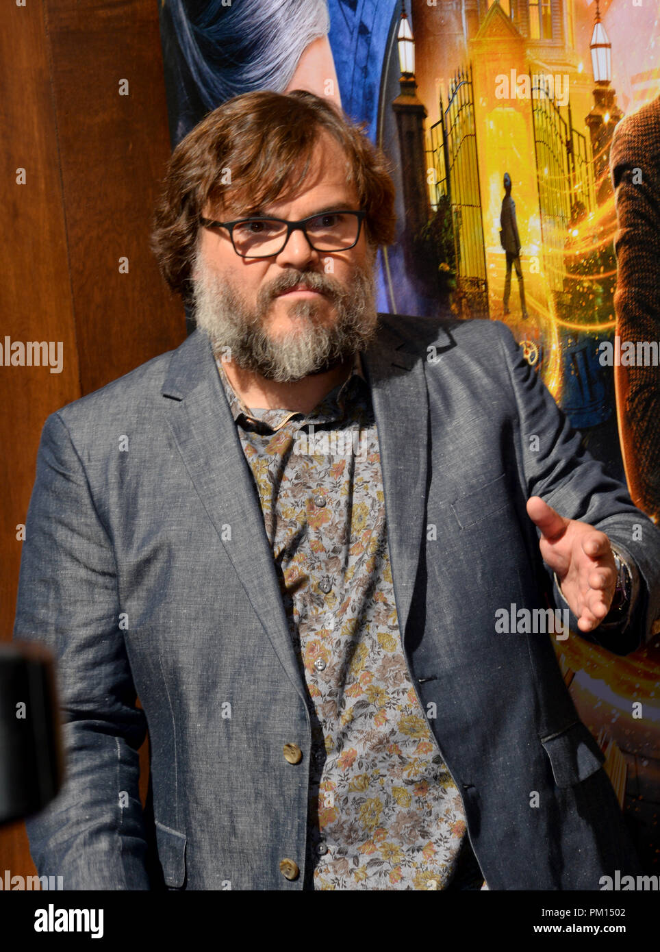 Los Angeles, USA. September 16, 2018: Jack Black bei der Premiere für "das Haus mit einer Uhr In seinen Mauern' an TCL Chinese Theater. Bild: Paul Smith/Featureflash Credit: Sarah Stewart/Alamy leben Nachrichten Stockfoto