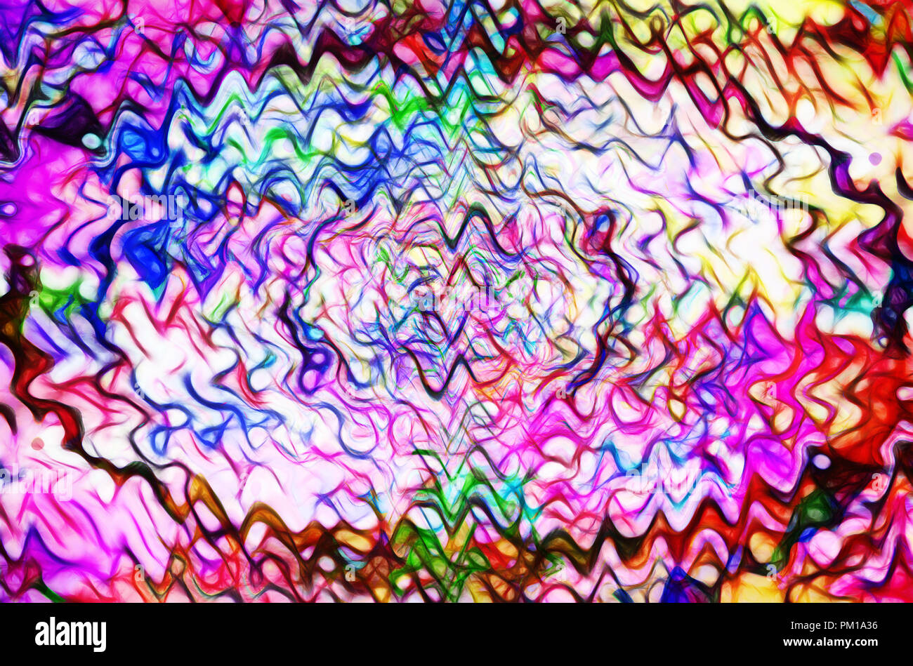 Abstrakte bunten Hintergrund mit hellen Farben, Wellen Stockfoto