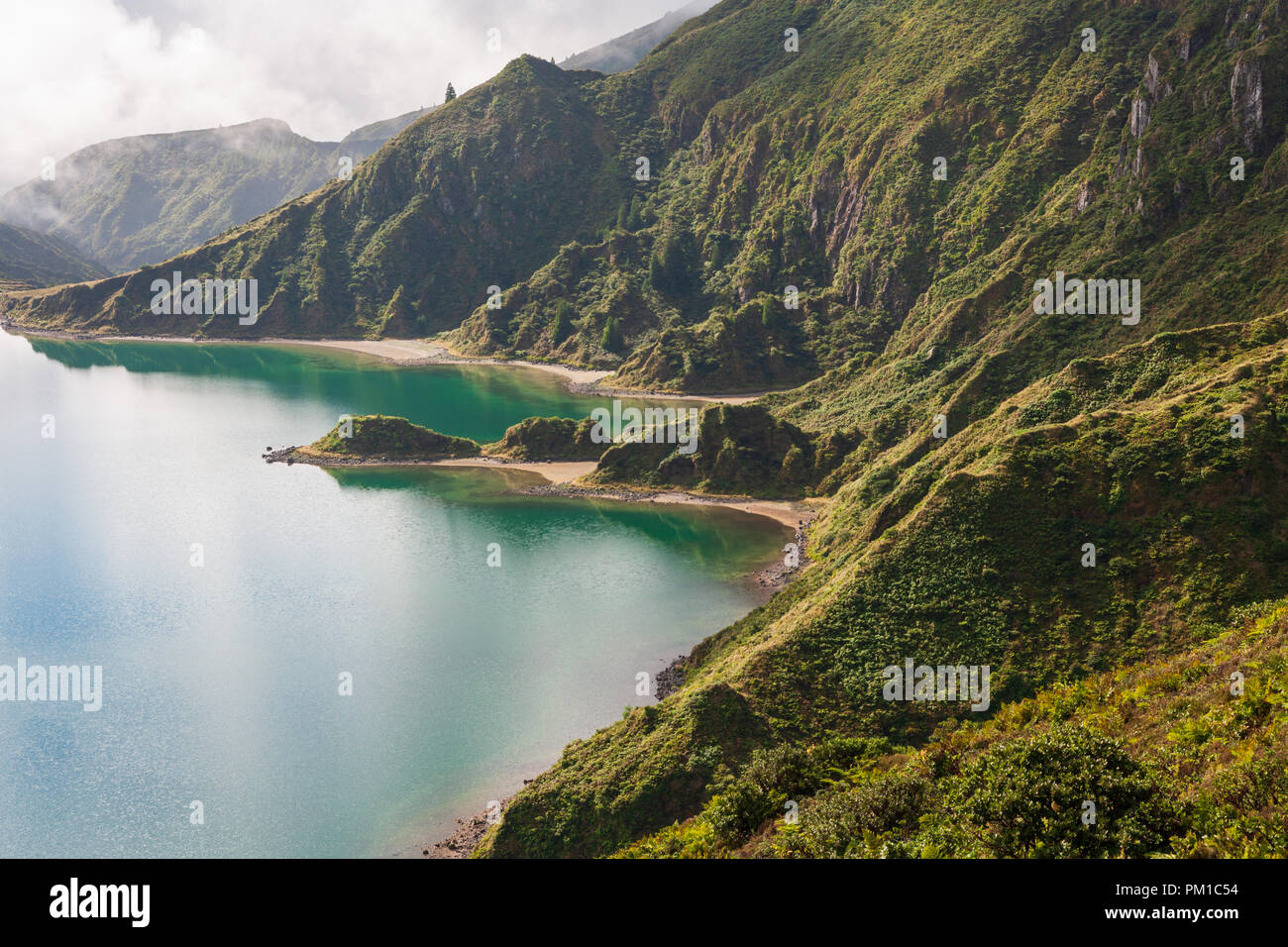 Blick auf den See fogo Sao Miguel Azoren Stockfoto