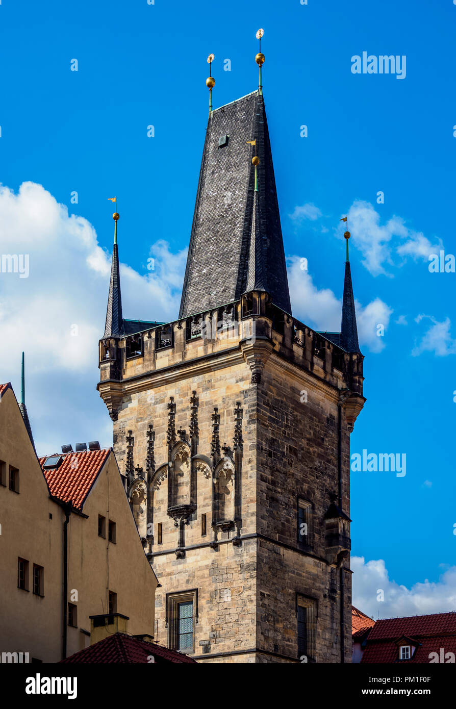 Altstädter Brückenturm, Prag, Böhmen, Tschechien Stockfoto