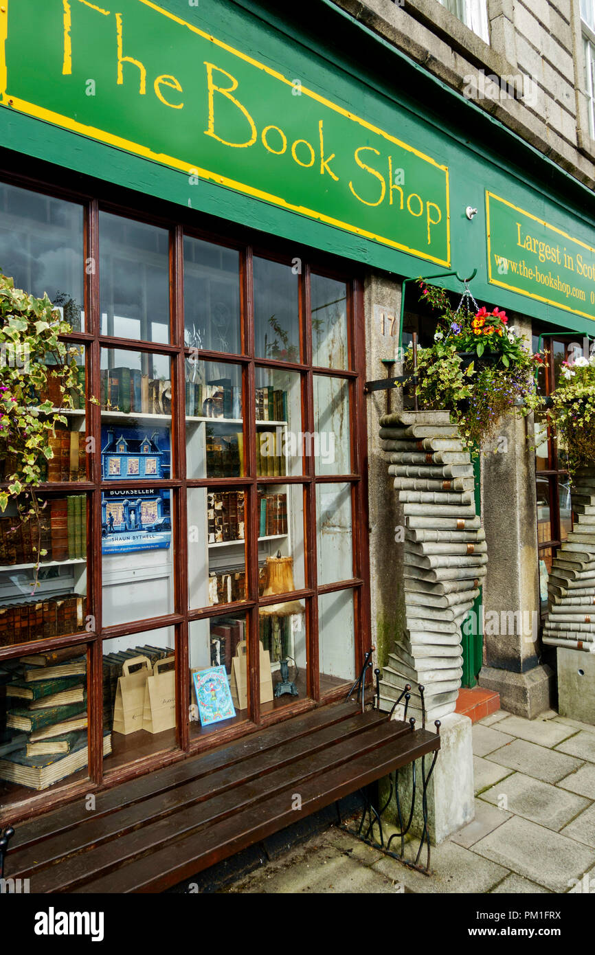 Das Buch Shop in Wigtown, national book der schottischen Stadt, in Dumfries und Galloway, Schottland. Stockfoto