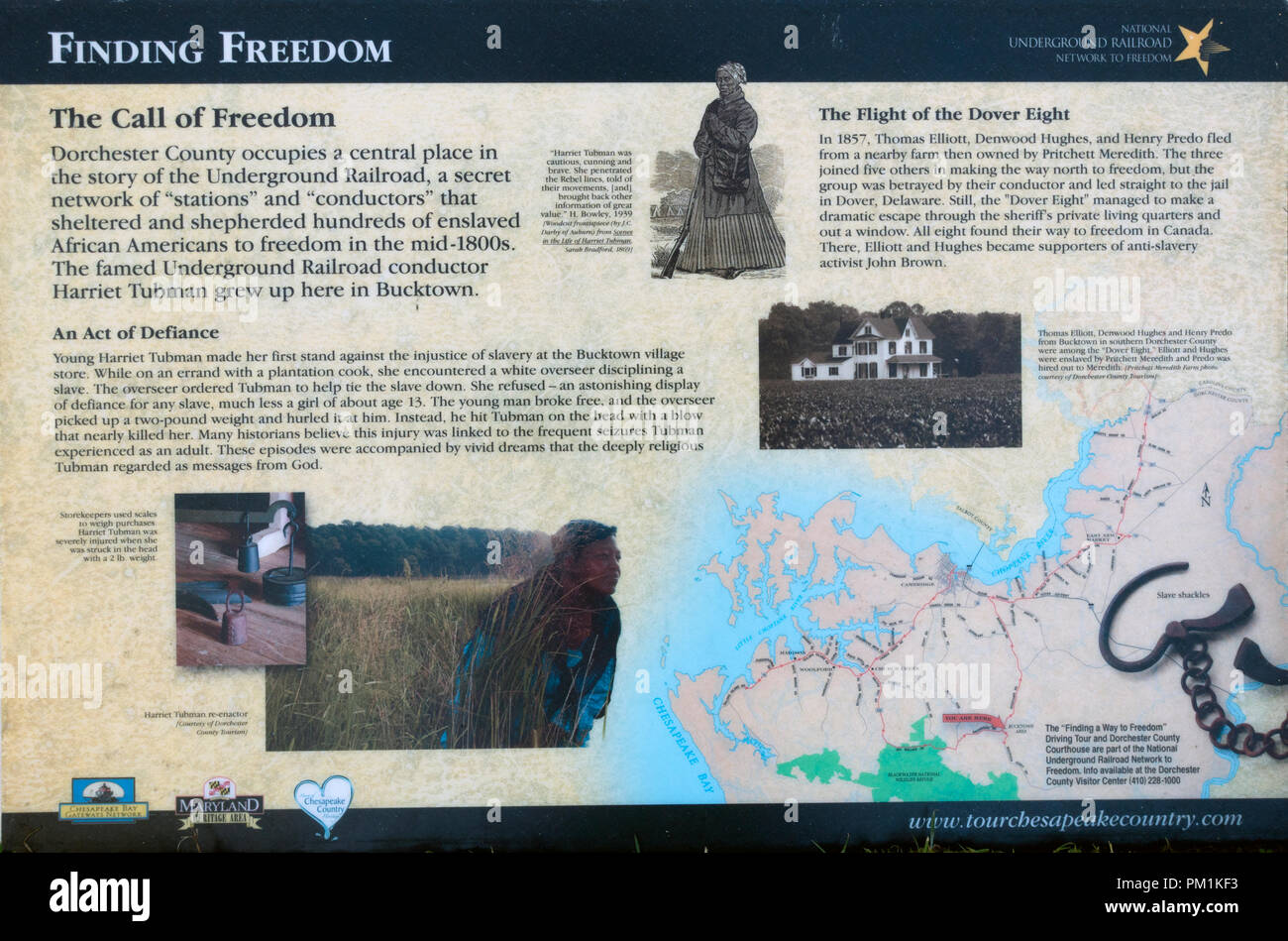 Harriet Tubman Underground Railroad National Historical Park, Maryland Stockfoto