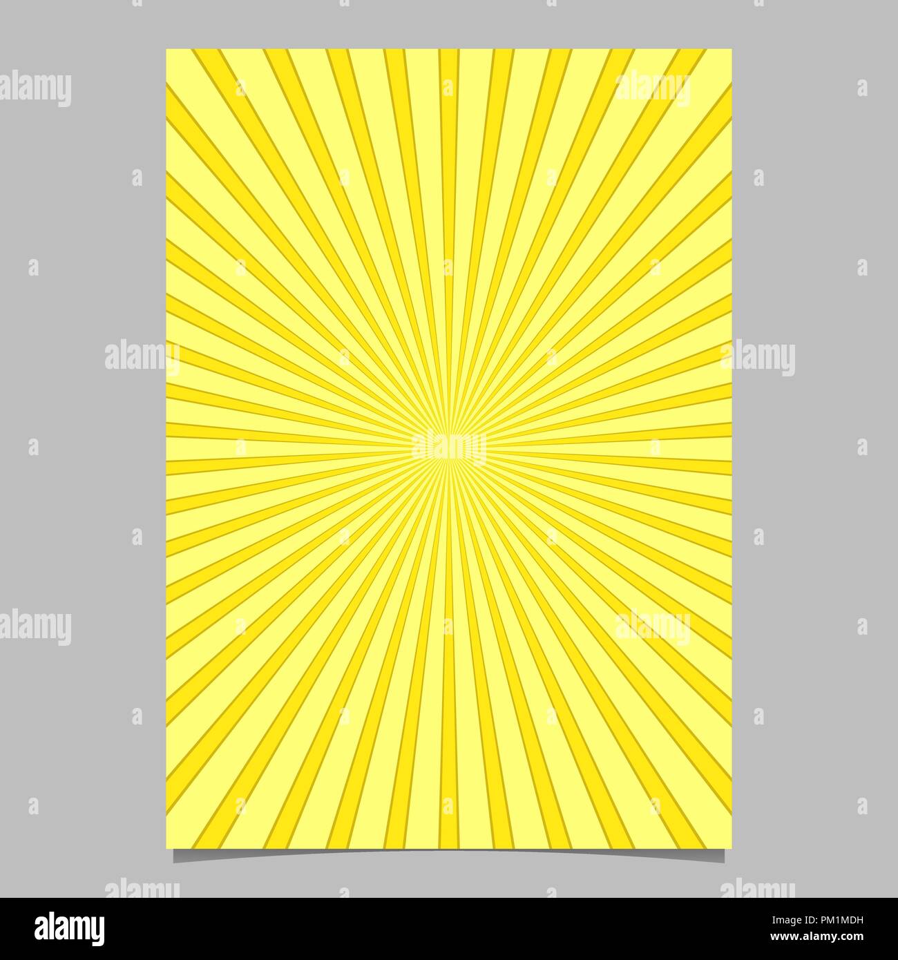 Retro abstract sunburst Broschüre cover Vorlage - Vektor flyer Hintergrund Stock Vektor