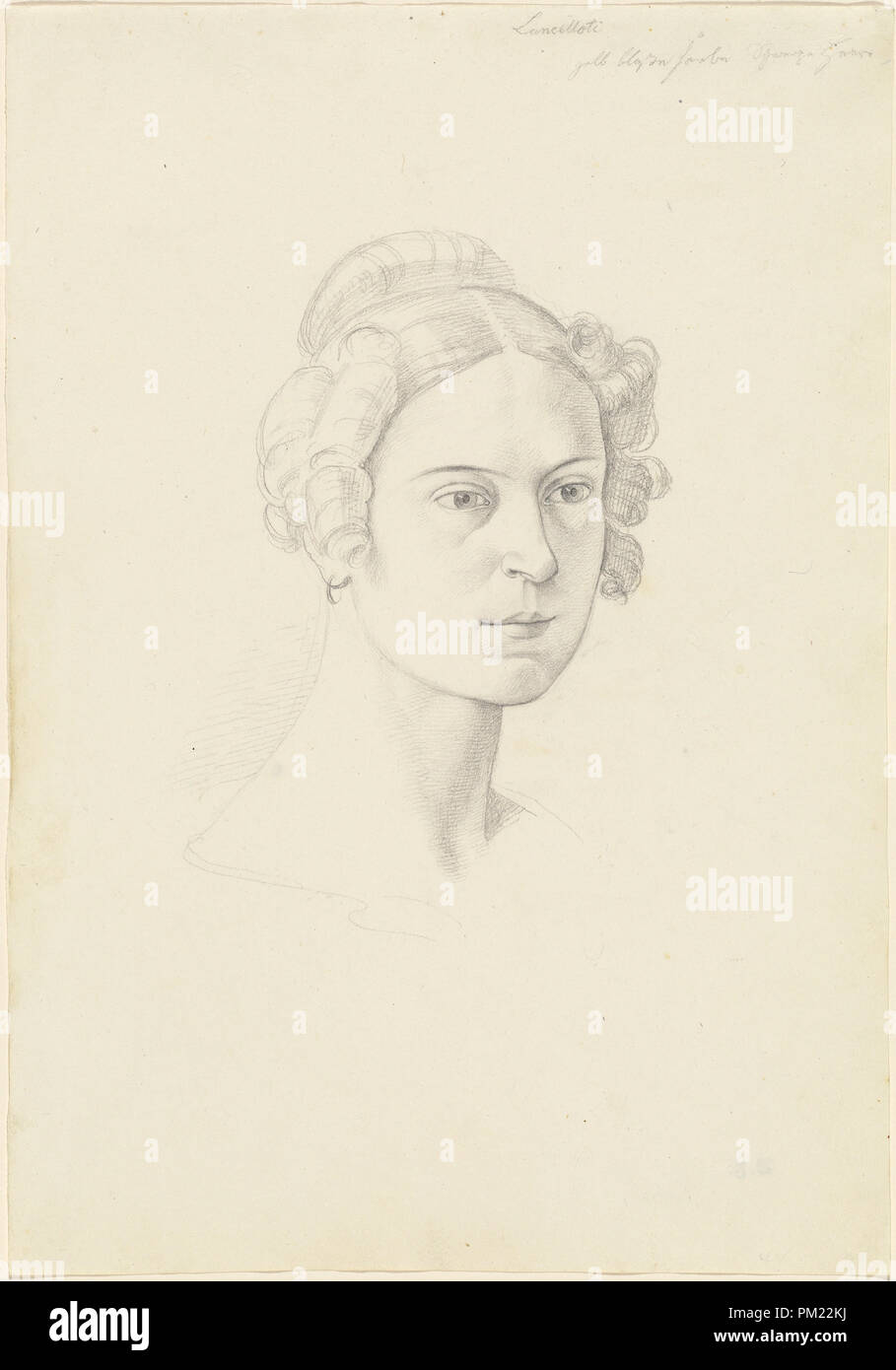 Giuseppina Massimi, Principessa Lancellotti di Lauro. Stand: 1828. Maße: Blatt: 33,2 x 23,2 cm (13 1/16 x 9 1/8 in.). Medium: Graphit auf Papier webten. Museum: Nationalgalerie, Washington DC. Autor: Josef von führich. Stockfoto