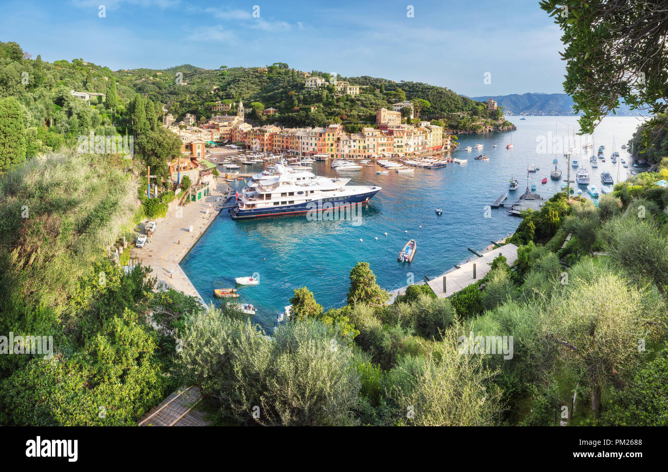 Luxus Hafen von Portofino, Ligurien, Italien Stockfoto