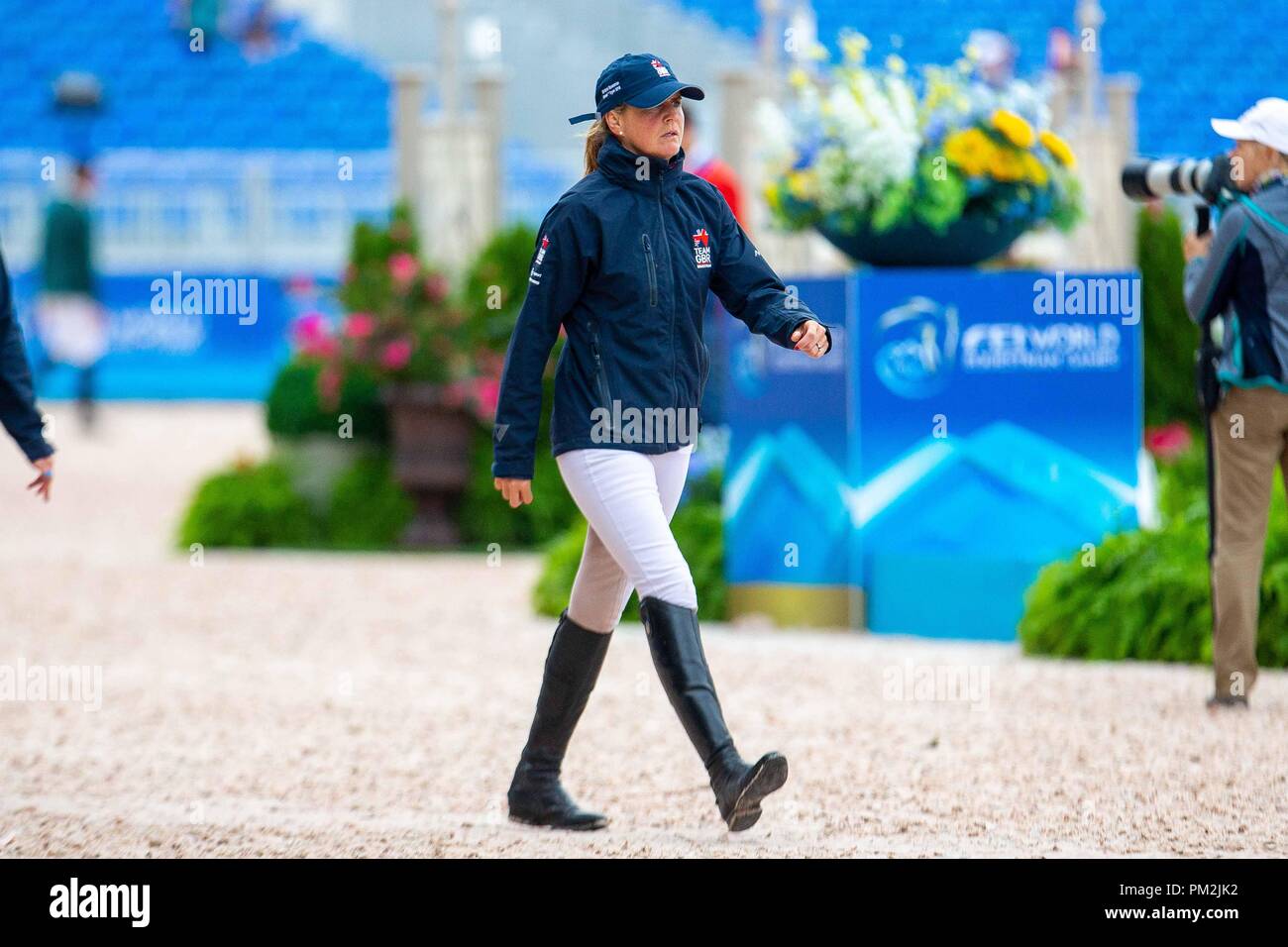 Tryon. North Carolina. USA. 17.September 2018. Piggy Französisch. GBR. Tag 6. World Equestrian Games. WEG 2018 Tryon. North Carolina. USA. 17.09.2018. Credit: Sport in Bildern/Alamy leben Nachrichten Stockfoto
