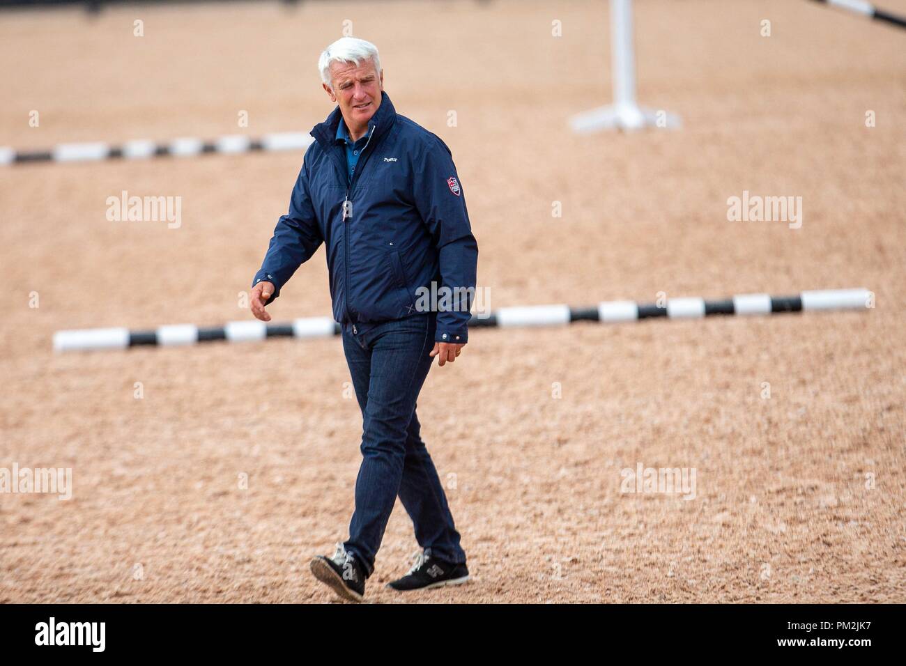 Tryon. North Carolina. USA. 17.September 2018. Roger Yves-Bost. FRA. Tag 6. World Equestrian Games. WEG 2018 Tryon. North Carolina. USA. 17.09.2018. Credit: Sport in Bildern/Alamy leben Nachrichten Stockfoto