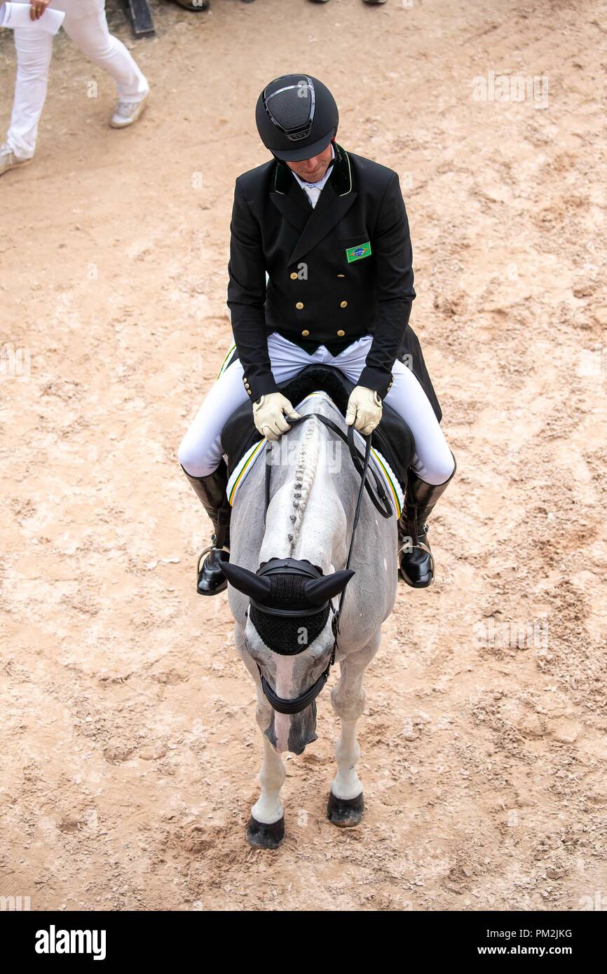 Tryon. North Carolina. USA. 17.September 2018. Eventing Dressur. Tag 4. World Equestrian Games. WEG 2018 Tryon. North Carolina. USA. 14.09.2018. Credit: Sport in Bildern/Alamy leben Nachrichten Stockfoto
