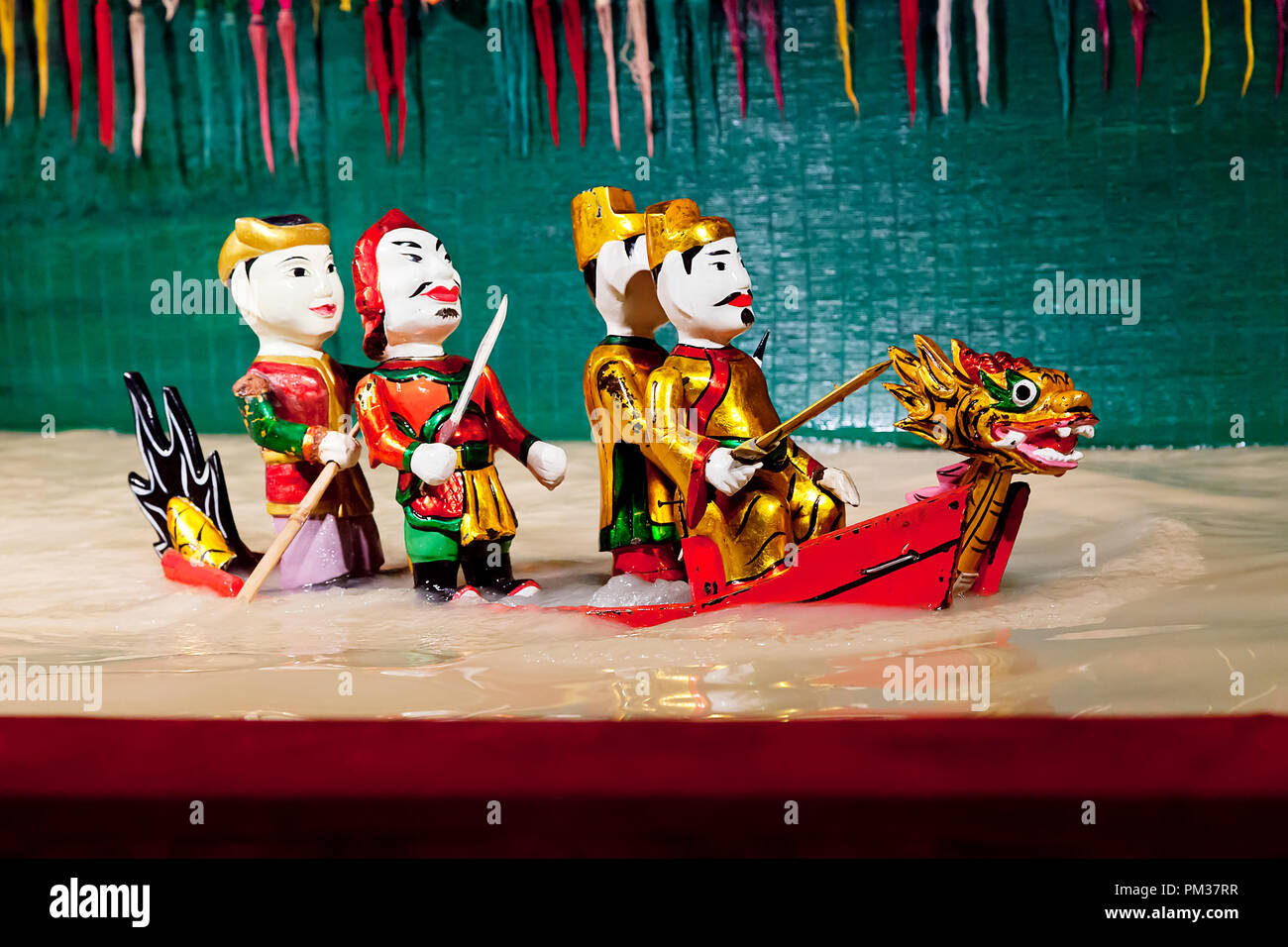 SAIGON, VIETNAM - 05 Januar, 2015 - Traditionelle Water Puppet Theatre Stockfoto