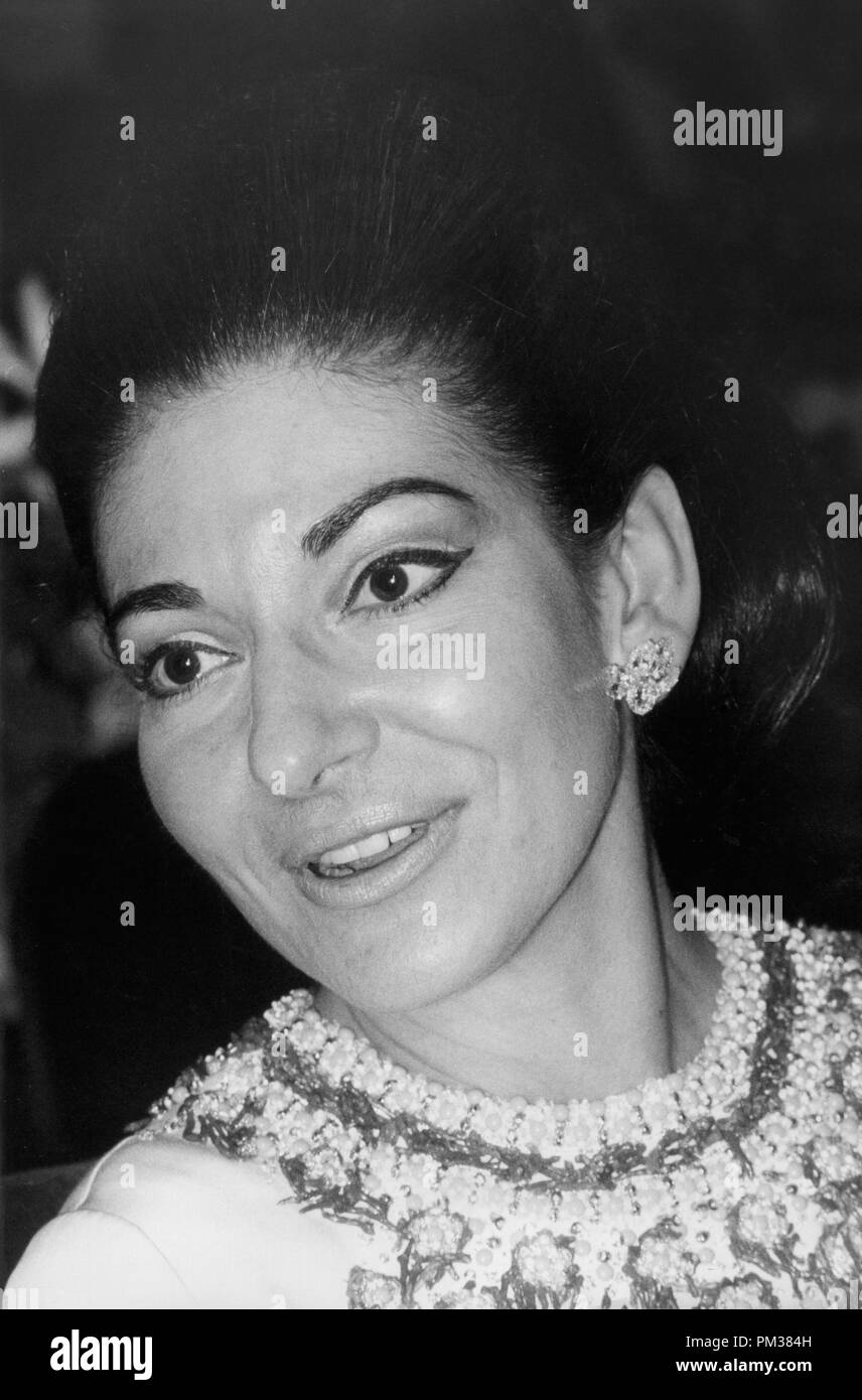 Maria Callas, 1968 © GFS/Hollywood Archiv - Alle Rechte vorbehalten Datei Referenz Nr. 1152 002 THA Stockfoto