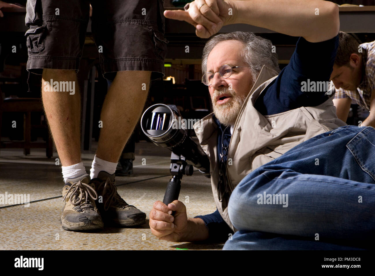 "Indiana Jones und das Königreich des Kristallschädels" Regisseur Steven Spielberg © 2008 Lucasfilm Ltd. Stockfoto