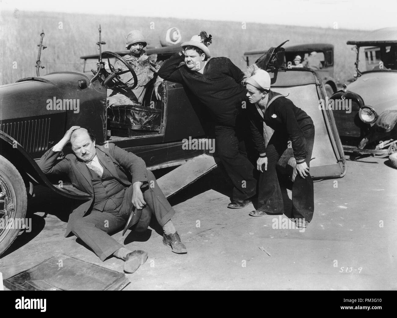 Stan Laurel und Oliver Hardy, "Zwei Stars" 1928 Hal Roach Studios Datei Referenz # 30732 310 Stockfoto