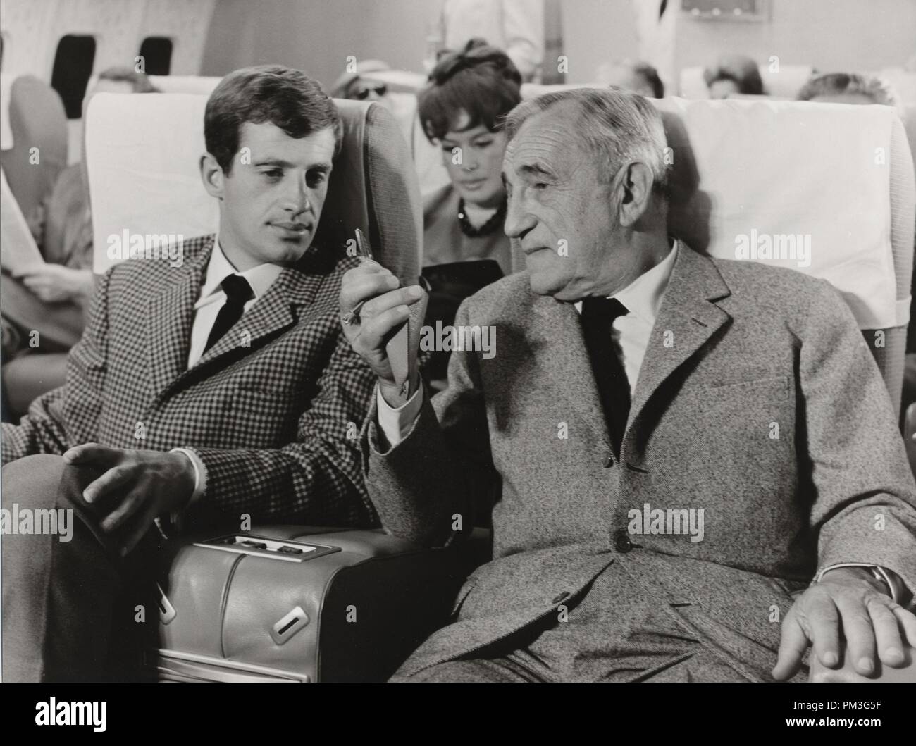 Jean-Paul Belmondo und Charles Vanel 'Magnet von Doom" 1963 L'aîné des Ferchaux (Originaltitel) Datei Referenz # 30732 426 THA Stockfoto