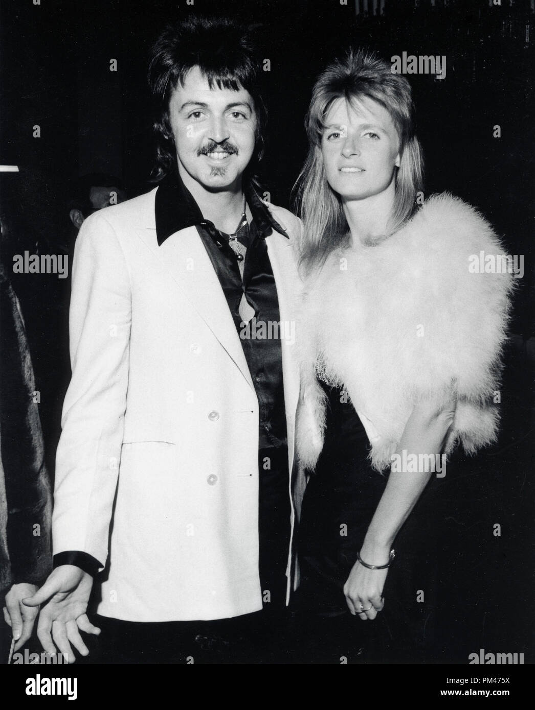 Paul McCartney und Linda McCartney, ca. 1973. Datei Referenz Nr. 1105 002 THA Stockfoto