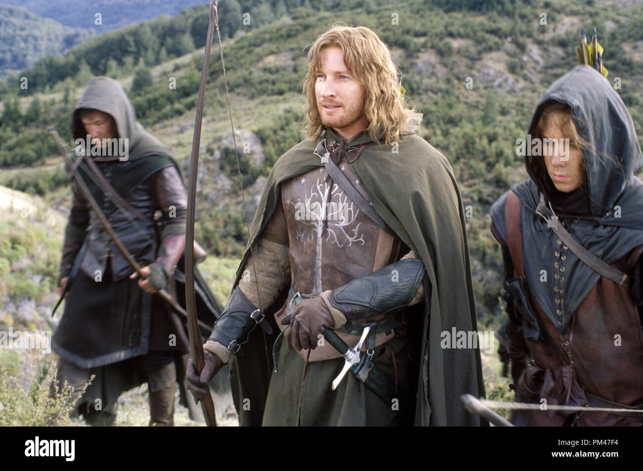 Newline Bilder präsentiert "Der Herr der Ringe: Die zwei Türme" David Wenham © 2002 New Line Foto von Pierre Vinet Stockfoto