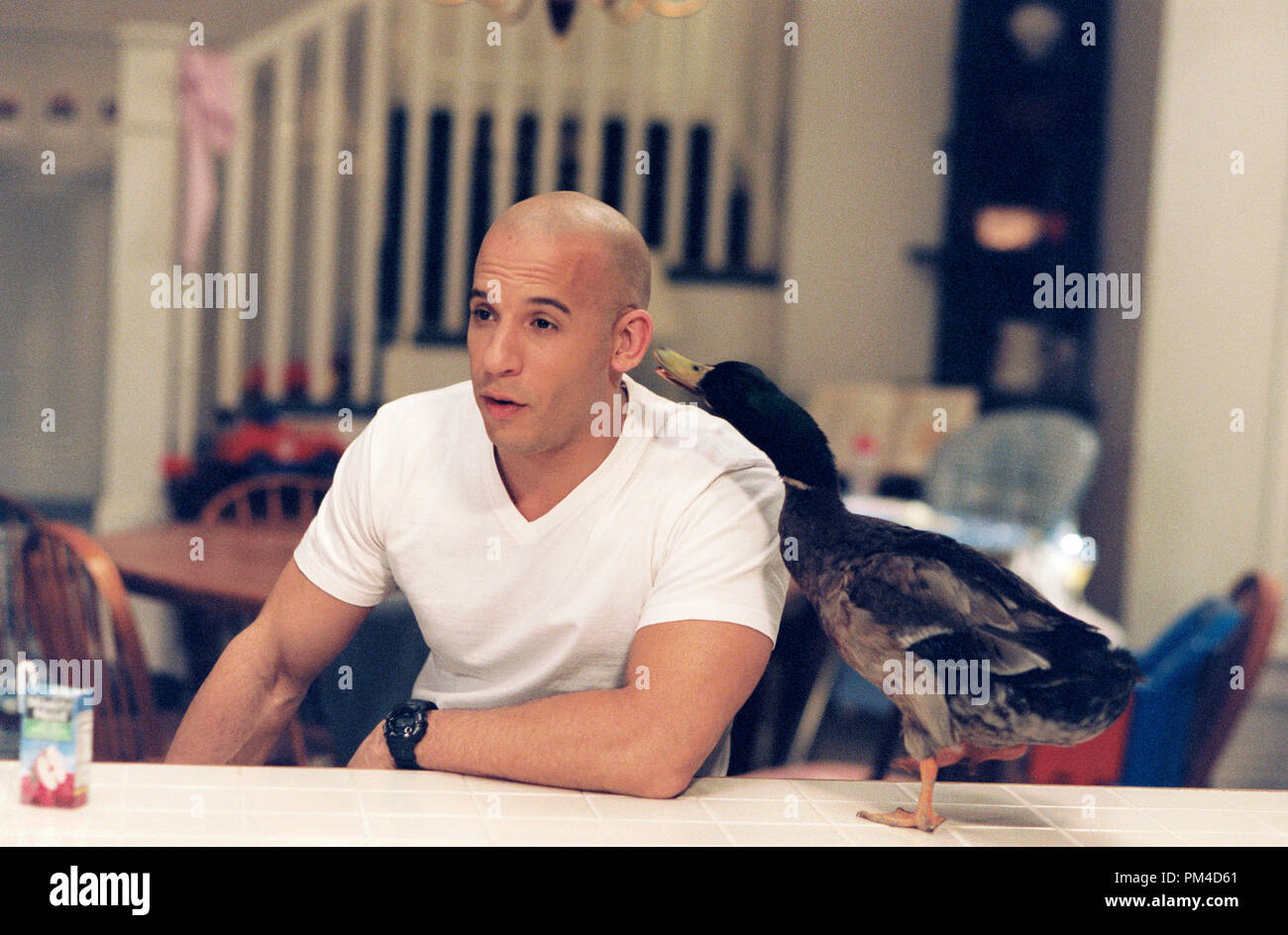 Szenenfoto aus "Die schnuller "Vin Diesel 2005 Stockfoto