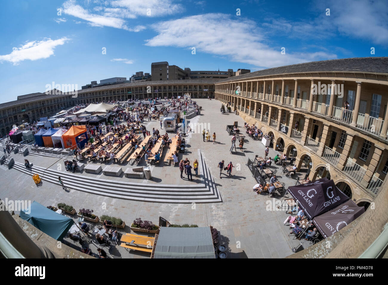 Bier und Essen Festival am Stück Hall, Halifax, Calderdale, West Yorkshire, UK Stockfoto