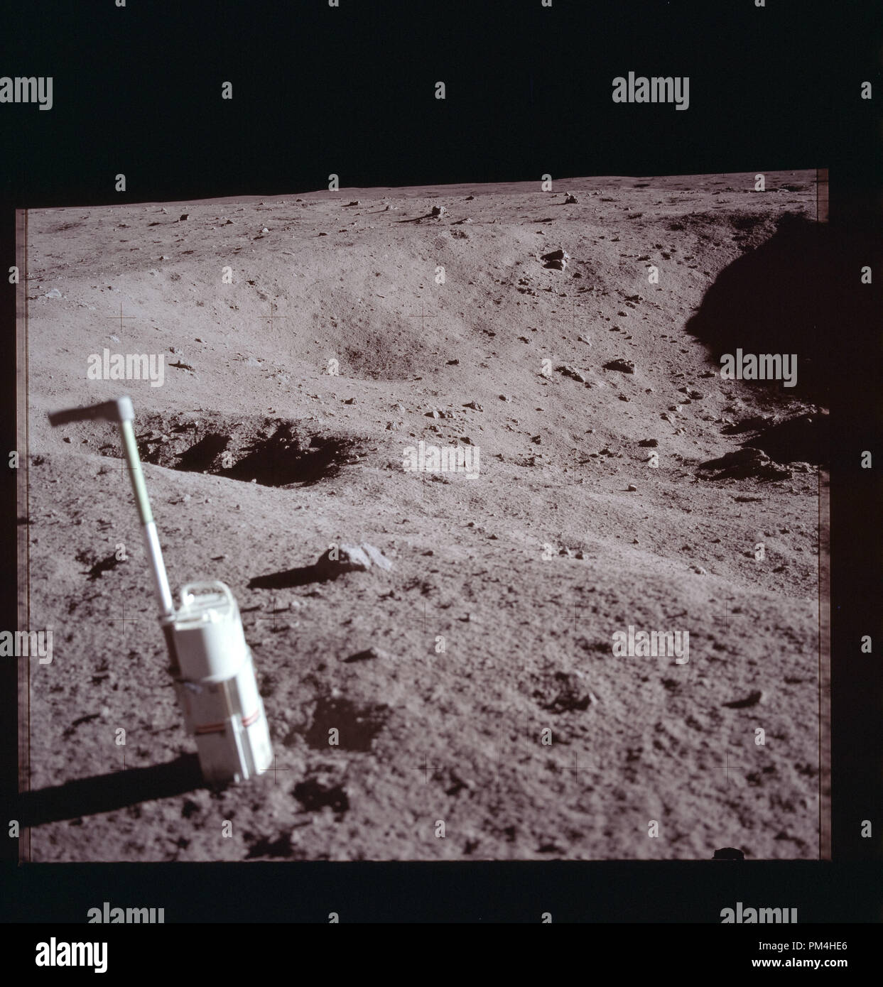 Die Oberfläche des Mondes im Juli 20, 1969 die Geschichte der Reise auf den Mond und die anschließende Mondlandung. Datei Referenz Nr. 1003 306 THA Stockfoto