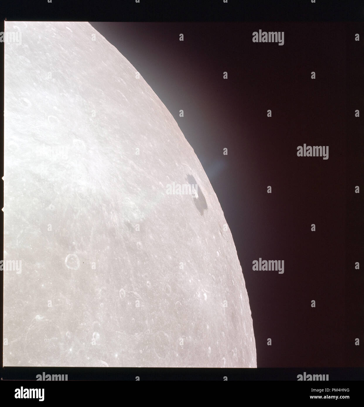 Apollo 11-Mission. Blick auf den Mond während der Juli 1969 Geschichte Die Reise auf den Mond und die anschließende Mondlandung. Datei Referenz Nr. 1003 372 THA Stockfoto