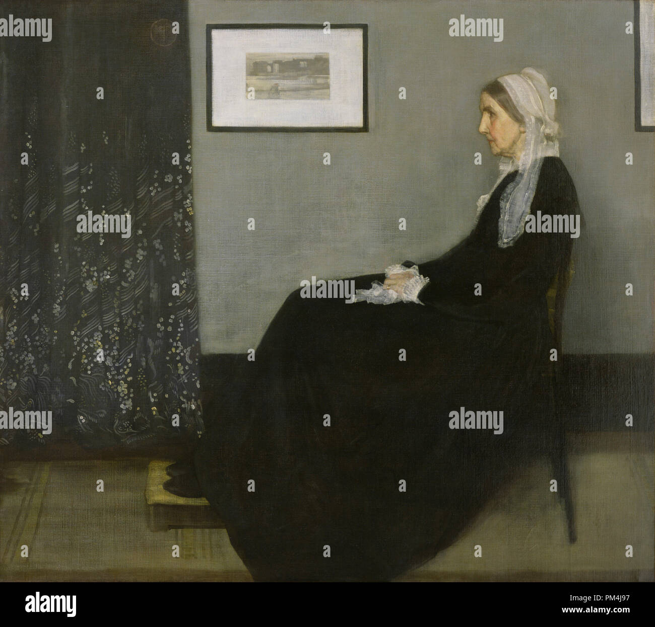 Arrangement in Grau und Schwarz Nr. 1 (Alternative Titel: Porträt der Mutter des Künstlers, Whistler's Mutter) von James Abbott Mcneill Whistler Dargestellte Person: Anna McNeill Whistler Ort der Erstellung: London, Sommer 1871 Öl auf Leinwand Datei Referenz Nr. 1003 614 THA Stockfoto