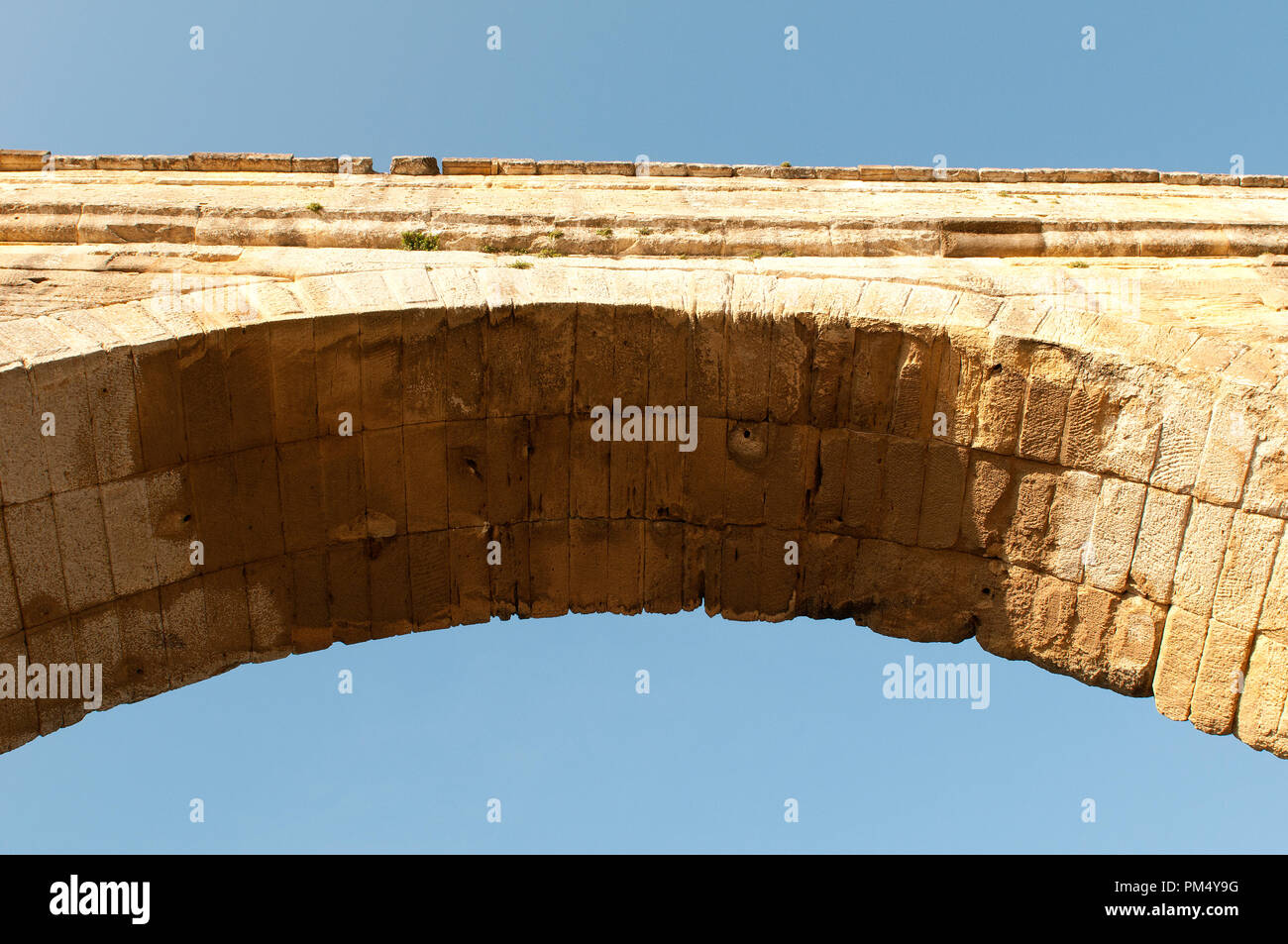Pont du Gard - Südfrankreich - Close-up Détail de la Huvé Stockfoto