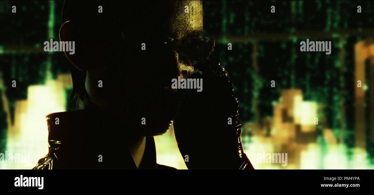 Film Still / Werbung immer noch von der "Matrix Reloaded" Carrie-Anne Moss © 2003 Warner Brothers Datei Referenz # 30753327 THA nur für redaktionelle Verwendung - Alle Rechte vorbehalten Stockfoto