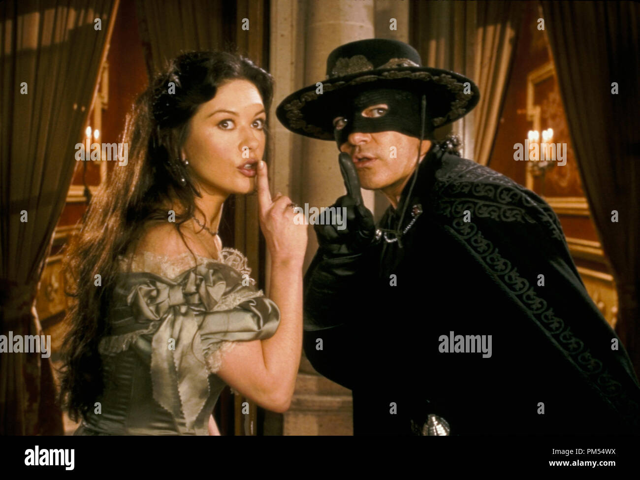 Legende des Zorro Catherine Zeta-Jones, Antonio Banderas © 2005 Columbia Stockfoto