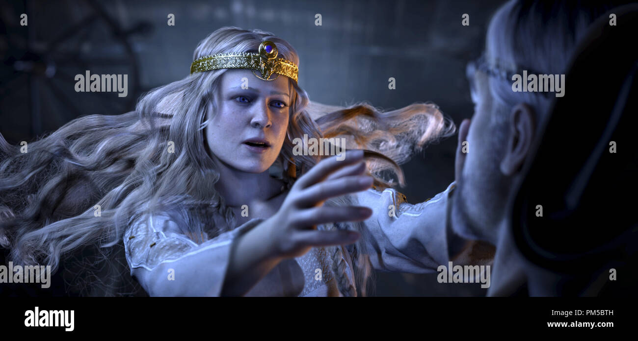 Studio Werbung noch von 'Beowulf' Königin Wealthow © 2007 Warner Datei Referenz # 30738771 THA nur für redaktionelle Verwendung - Alle Rechte vorbehalten Stockfoto