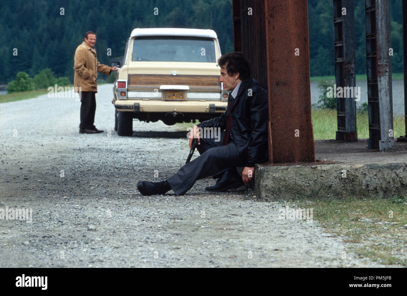 Film Still / Werbung immer noch von "Schlaflosigkeit" Al Pacino, Robin Williams © 2002 Schlaflosigkeit Produktionen, LP Foto: Rob McEwan Stockfoto