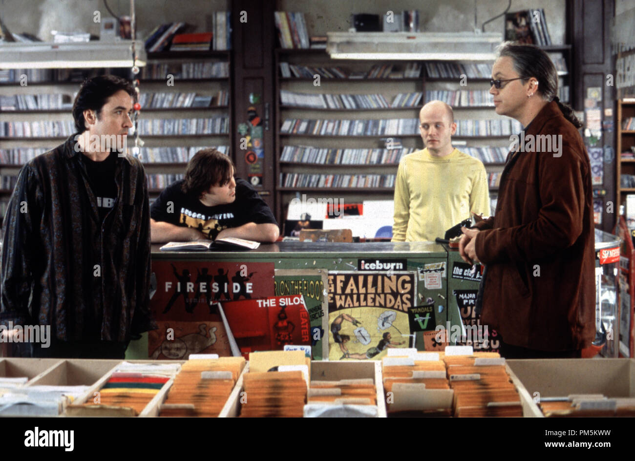 Film Still / Werbung Stills aus "High Fidelity", John Cusack, Jack Black, Todd Louiso, Tim Robbins © 2000 Touchstone Foto: Melissa Moseley Datei Referenz # 30846430 THA nur für redaktionelle Verwendung - Alle Rechte vorbehalten Stockfoto
