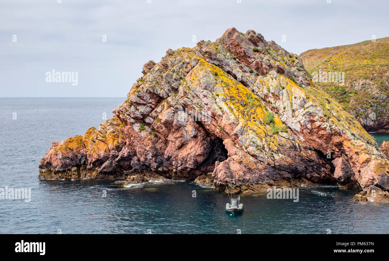 Berlengas Inseln, Portugal: Schöne Felsformation in der Berlengas Reservierung Stockfoto