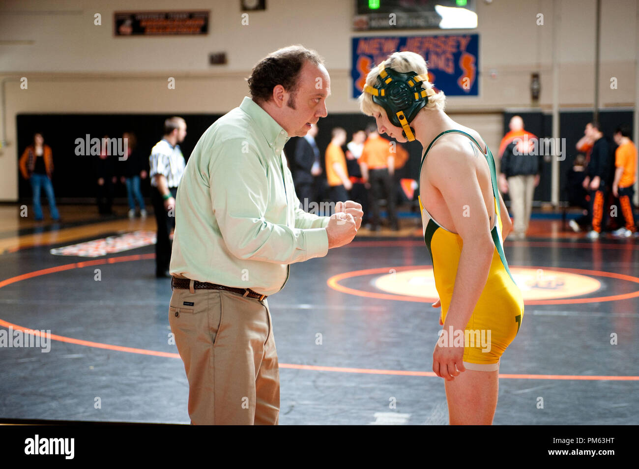 Von links: Paul Giamatti und Alex Shaffer in WIN WIN Stockfoto