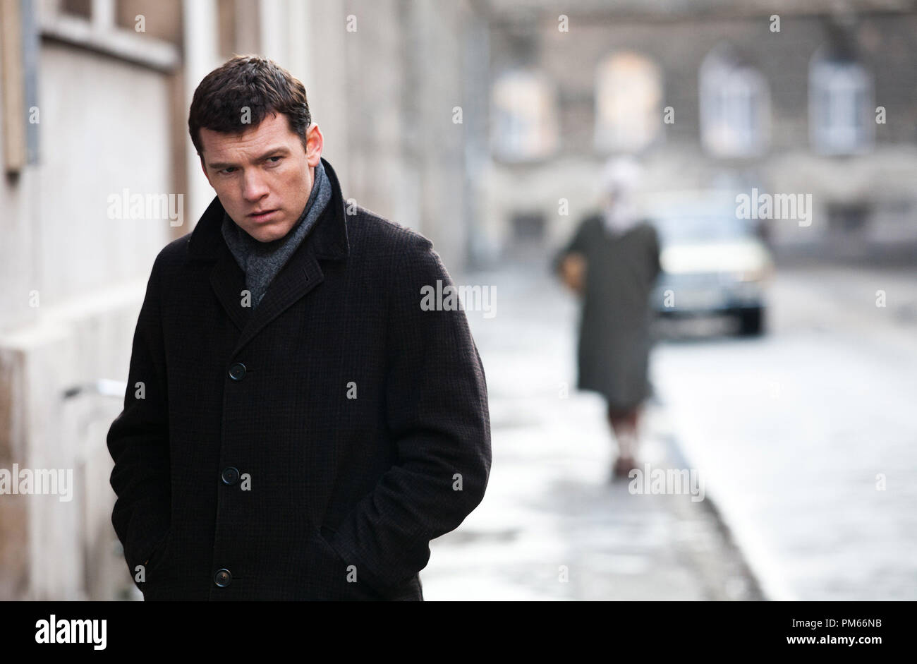 Sam Worthington Sterne als Secret Agent David Peretz, in John Madden's Spionage thriller DIE SCHULD, ein Focus Features frei. Stockfoto