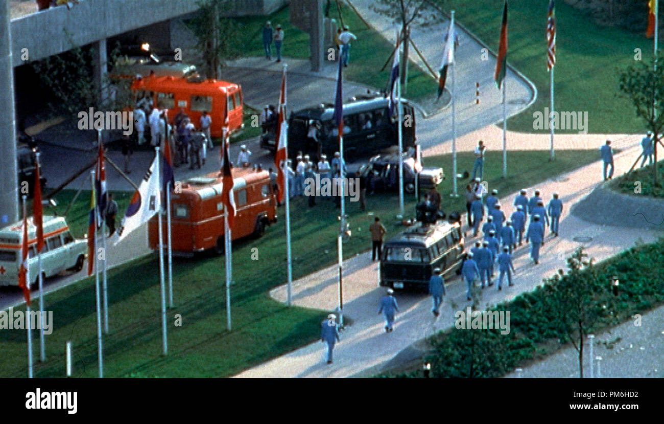 Szenenfoto aus "Ein Tag im September" 1972 der Olympischen Spiele in München 1999 Stockfoto