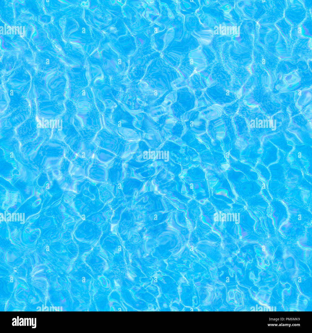 Wiederholen Sommer Muster der fotografiert, lebendige Wasser Oberflächen in einem Pool, mit dem Schwerpunkt auf Lichtbrechung, wo Sie sehen können, das sprengte groun Stockfoto