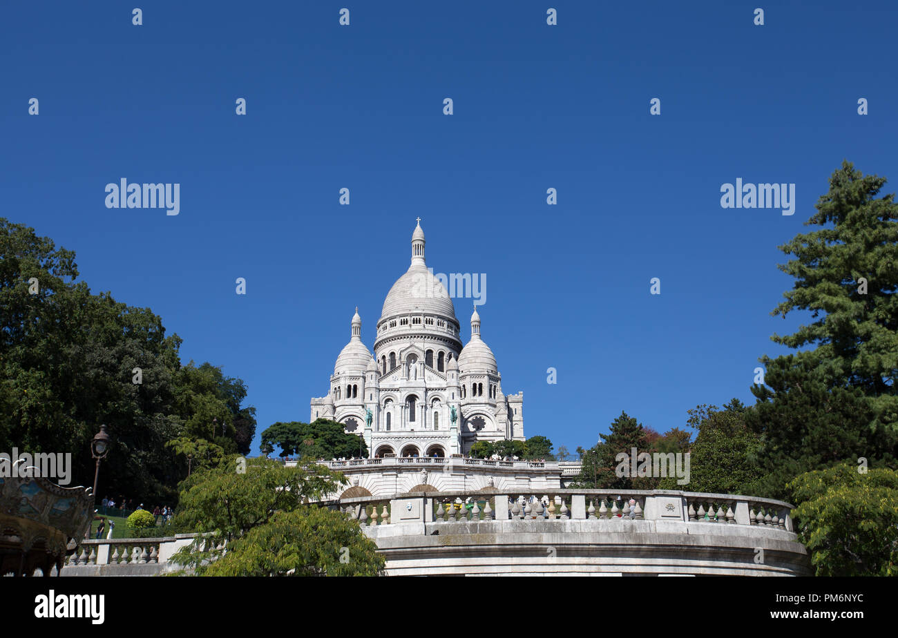 Basilique Sacré-Coeur in Montmartre, Paris, Frankreich Stockfoto