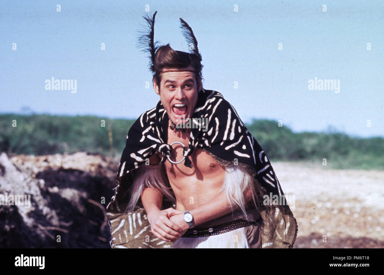 Szenenfoto aus "Ace Ventura: Wenn die Natur ruft", Jim Carrey © 1995 Warner Brothers Photo Credit: Marsha Blackburn Datei Referenz # 31043690 THA nur für redaktionelle Verwendung - Alle Rechte vorbehalten Stockfoto
