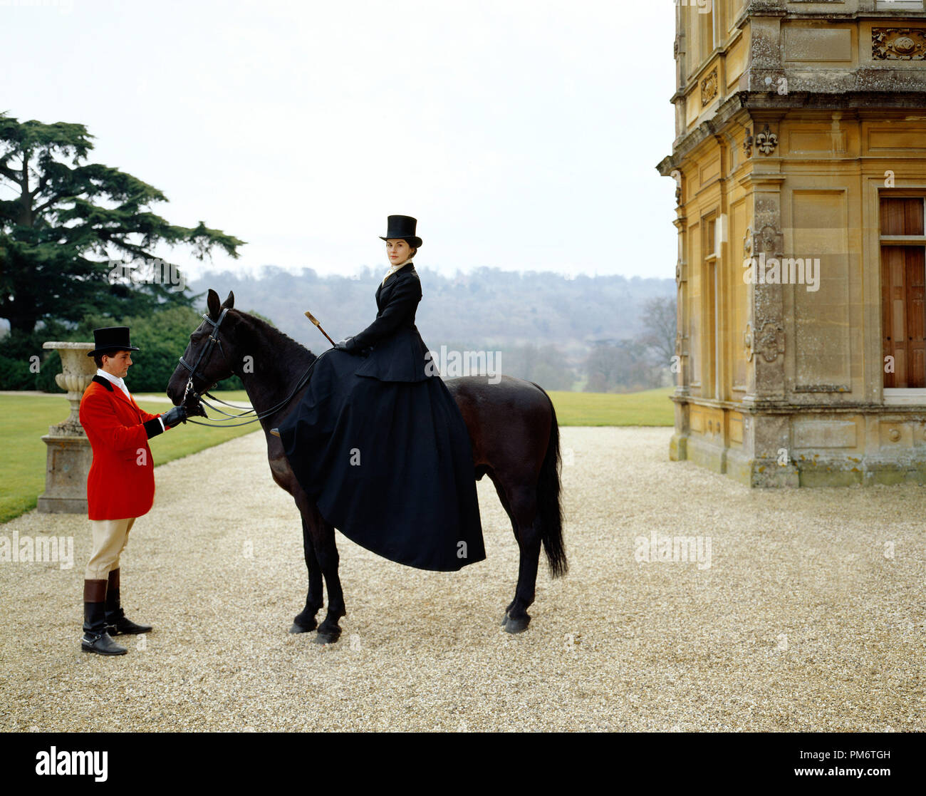 Michelle Dockery als Lady Mary Crawley im Downton Abtei Stockfoto