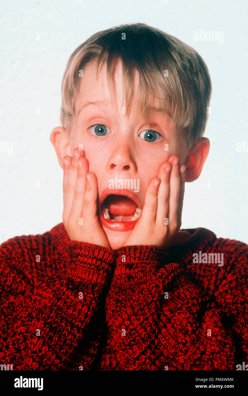 Szenenfoto aus "Home Alone" Macaulay Culkin © 1990 Twentieth Century Fox Stockfoto