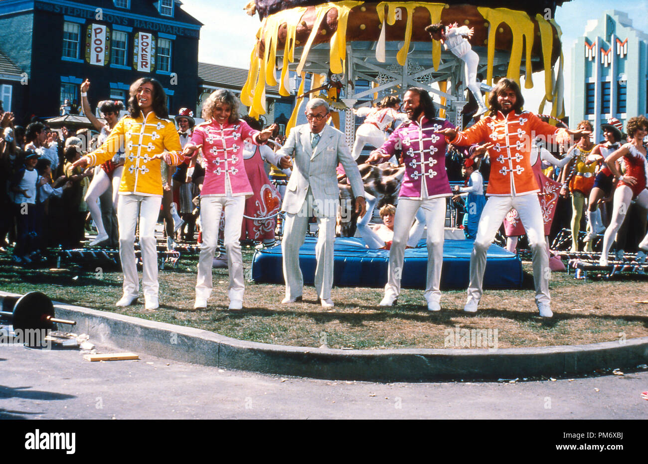 Werbung Film noch aus der gt. Pepper's Lonely Hearts Club Band" 1978 Robin Gibb, Peter Frampton, Maurice Gibb Barry Gibb Stockfoto