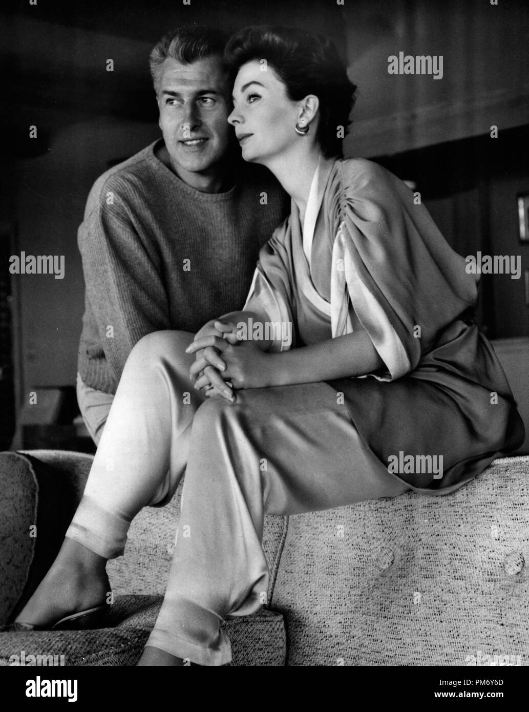 Studio Publicity still: Stewart Granger, Jean Simmons um 1955 File Reference # 31202 1068THA Stockfoto