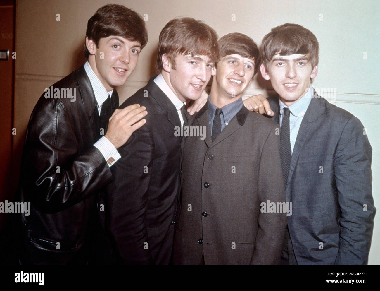 Die Beatles - Paul McCartney, John Lennon, Ringo Starr, George Harrison, circa 1964. Datei Referenz # 30928 027 THA Stockfoto