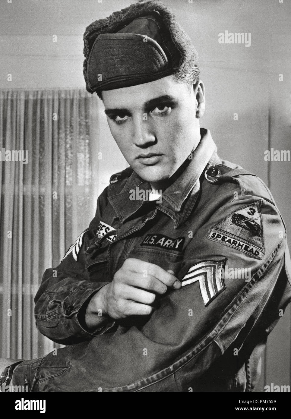 Elvis Presley, nachdem sie dem Sergeant, 1960 gefördert. Datei Referenz # 30928 351 THA Stockfoto