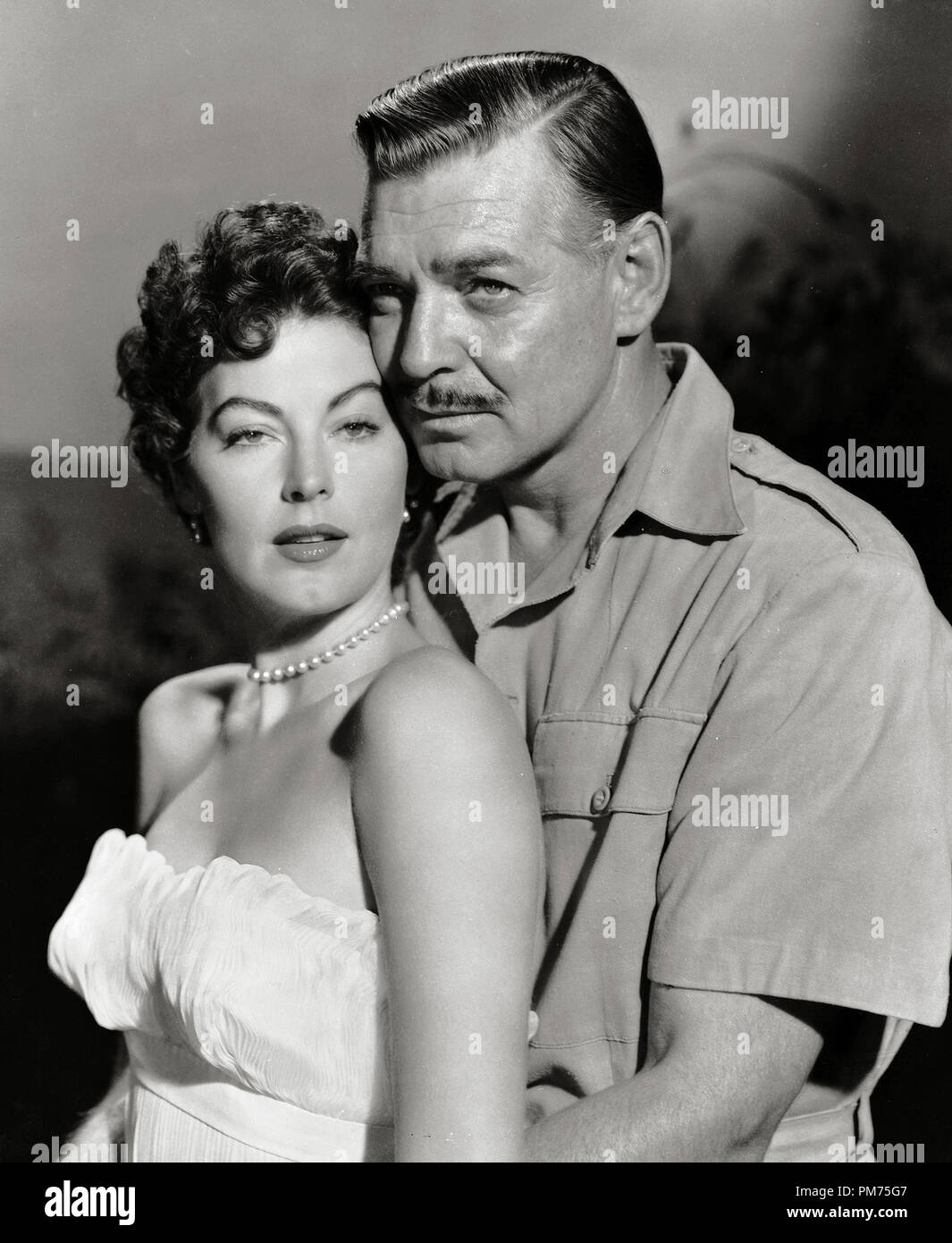 Clark Gable und Ava Gardner, 'Mogambo' 1953 Loews Datei Referenz # 30928 566 THA Stockfoto