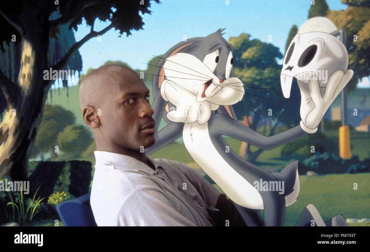 Szenenfoto aus "Space Jam" Michael Jordan, Bugs Bunny © 1996 Warner Datei Referenz # 31042240 THA nur für redaktionelle Verwendung - Alle Rechte vorbehalten Stockfoto